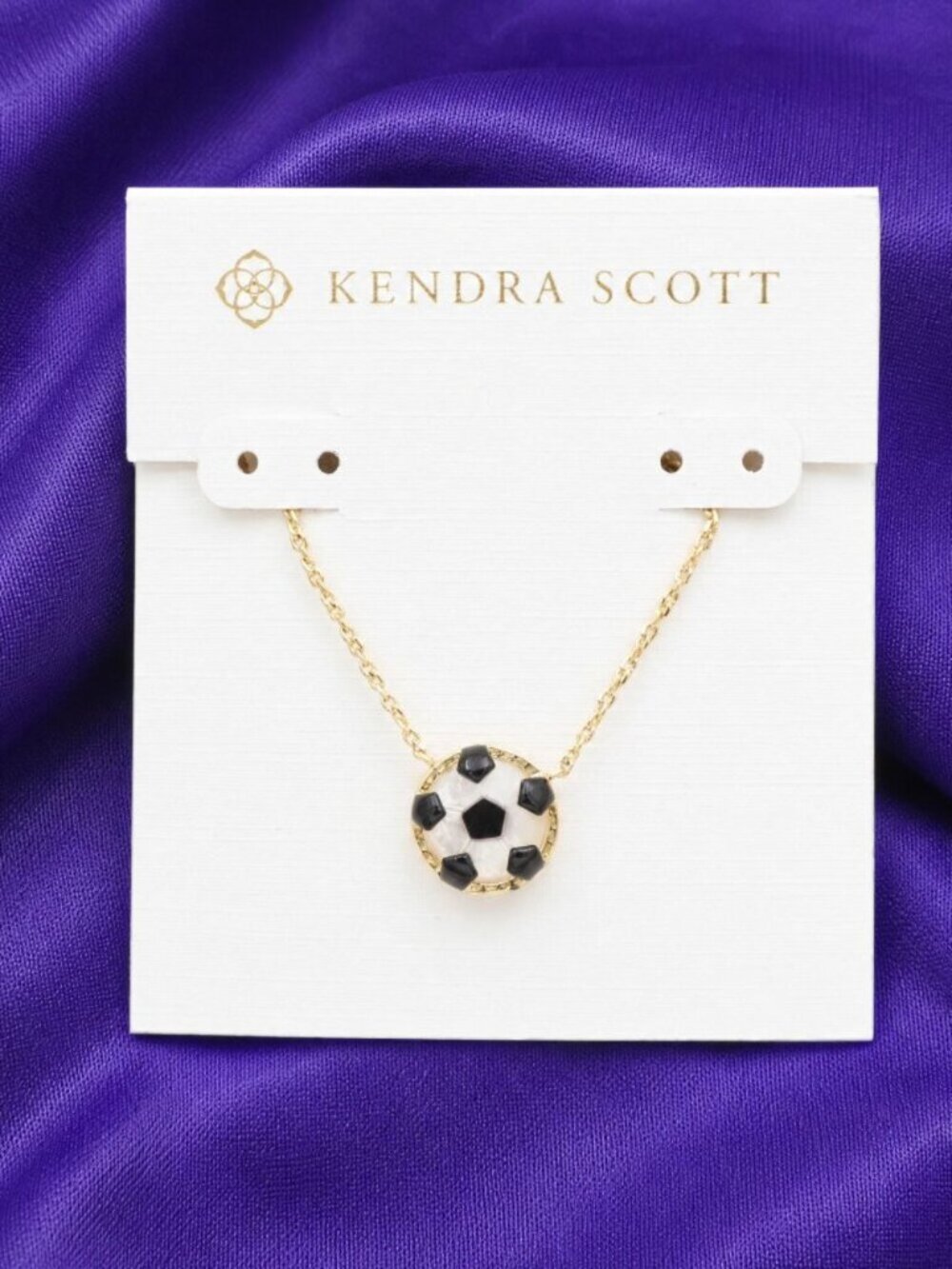 Kendra Scott Soccer Short Necklace Ivory Mother--Pearl